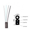 FBR-OBK-SM-G-1CORE-A OBK 1x1 Core SM G657 LSZH - DROP FIBER ASKI TELLI / 2000 METRE 1x1.2MM + 2x0.4 FRP