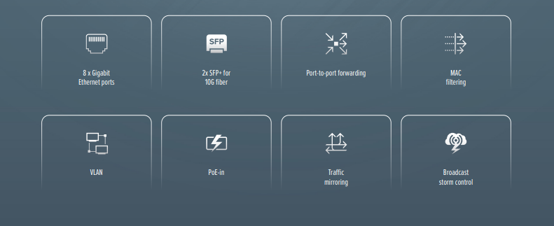 CSS610-8G-2SplusIN Cloud Smart Switch 610-8G-2S+IN with SwitchOS