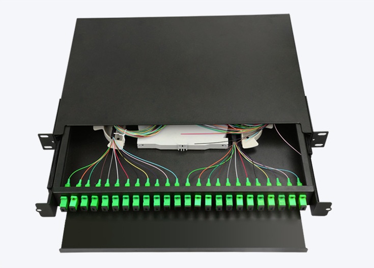 FBR-RACK-24-SC-APC-FULL FIBER RACK TIPI 24 CORE SC APC - 2 KASETLI ODF - HAZIR