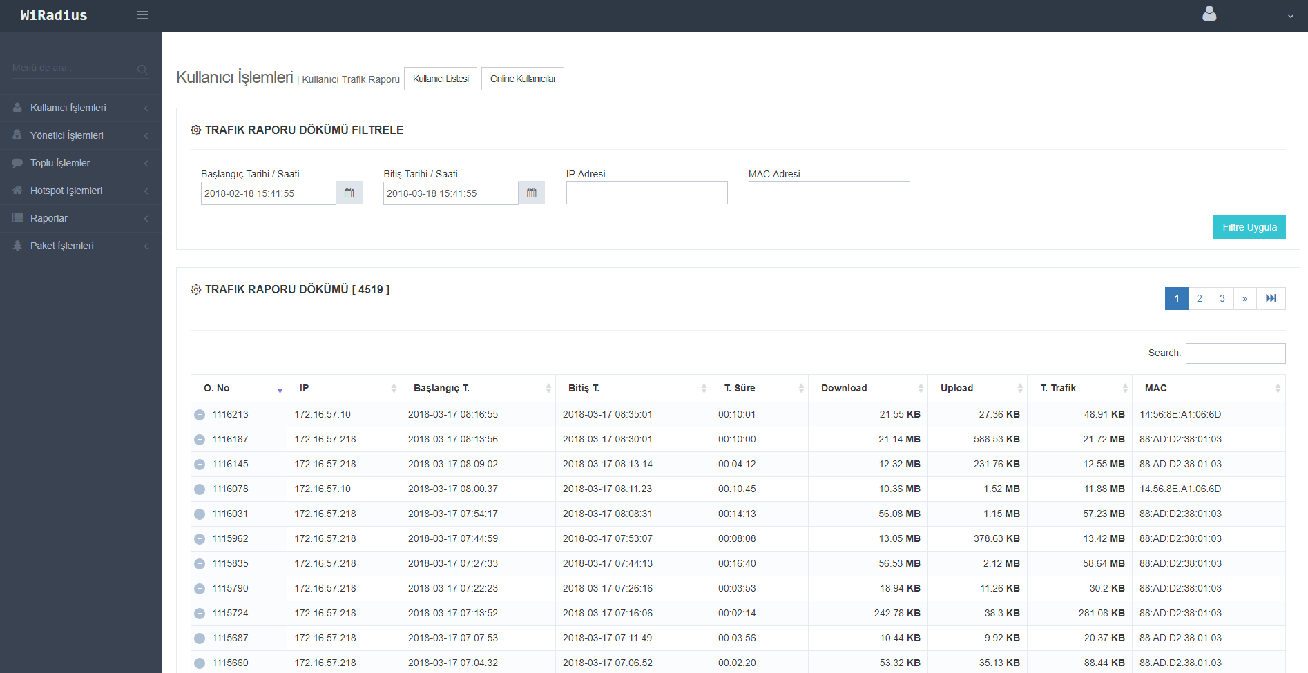 WIPOINT-500 500 ONLINE KULLANICI HOTSPOT VE LOGIN YONETIM / YILLIK